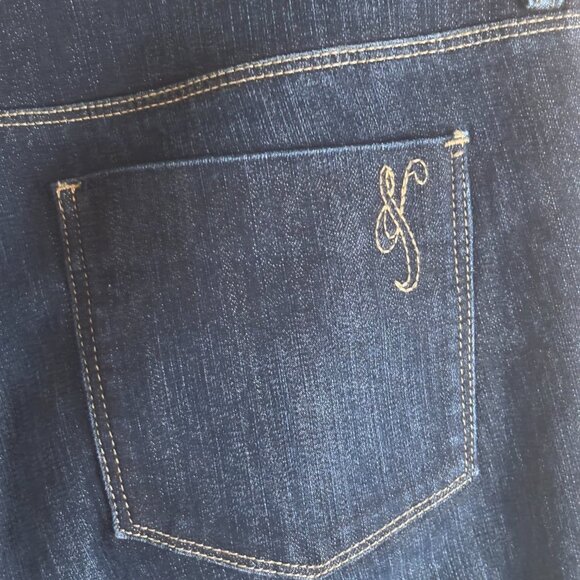 Style & CO Curvy Boyfriend Blue denim Size 12 - Picture 8 of 8